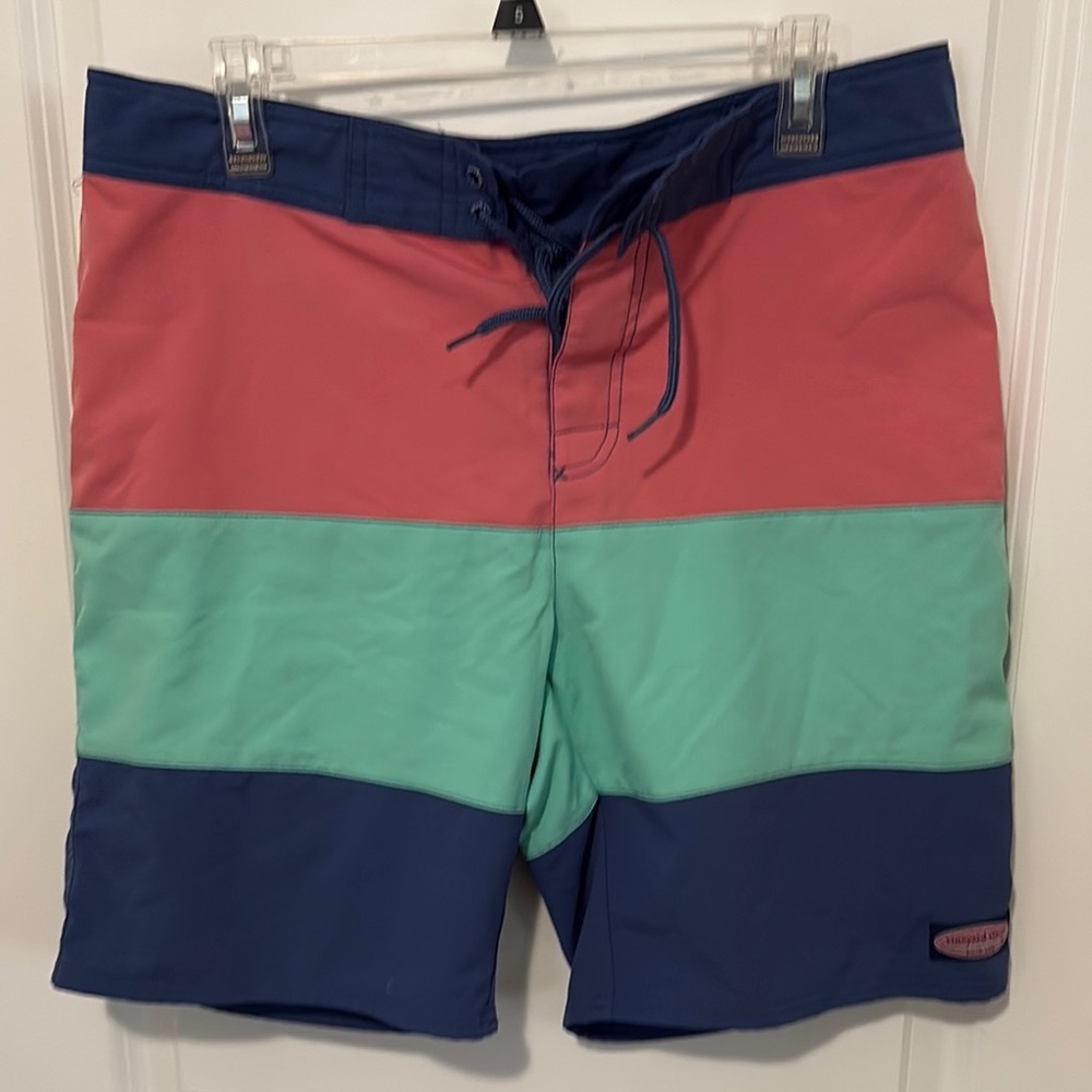 Vineyard Vines Blue and Pink Board Shorts Swim